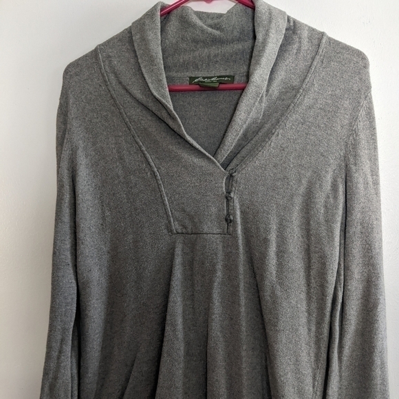 𝅺EDDIE Bauer Top Shawl Neck Soft Medium - Picture 1 of 5